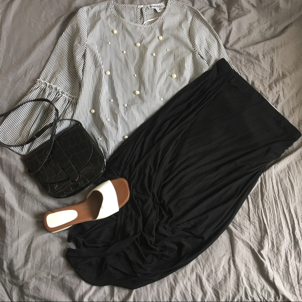 Express asymmetric Black Skirt